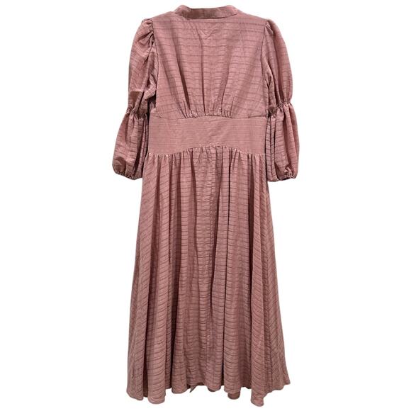 Anthropologie Pink Midi Dress - Picture 9 of 9
